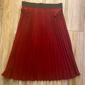 LuLaRoe Jill Skirt, Burgundy/Maroon, Size Large